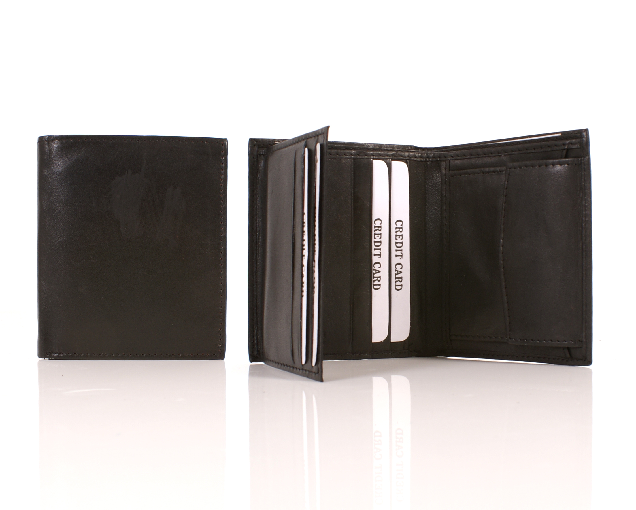 090 LEATHER WALLET BLACK - S138 (image for) 090 LEATHER WALLET BLACK - S138